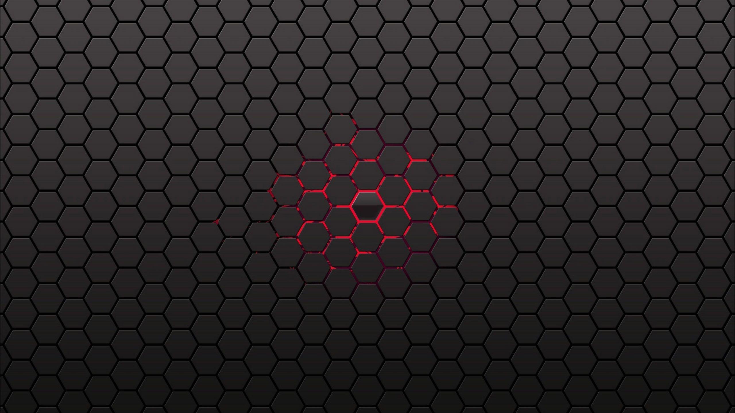 Six Square Black Abstract Wallpaper