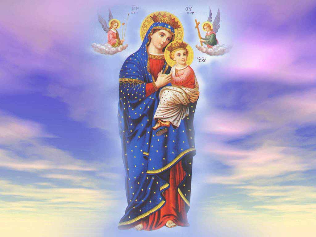 Mother Mary Wallpaper 1024x768