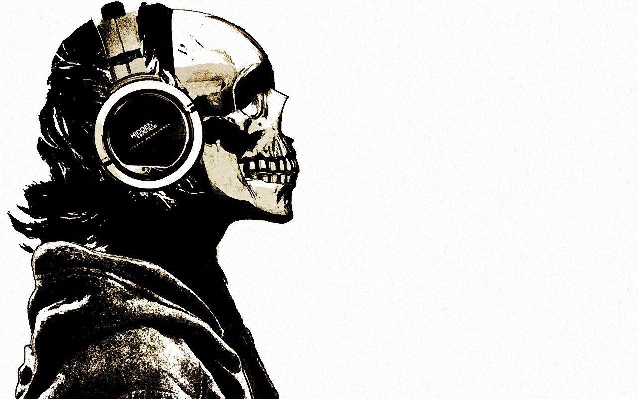 Headphone Skull Wallpapers - Wallpaper Cave
