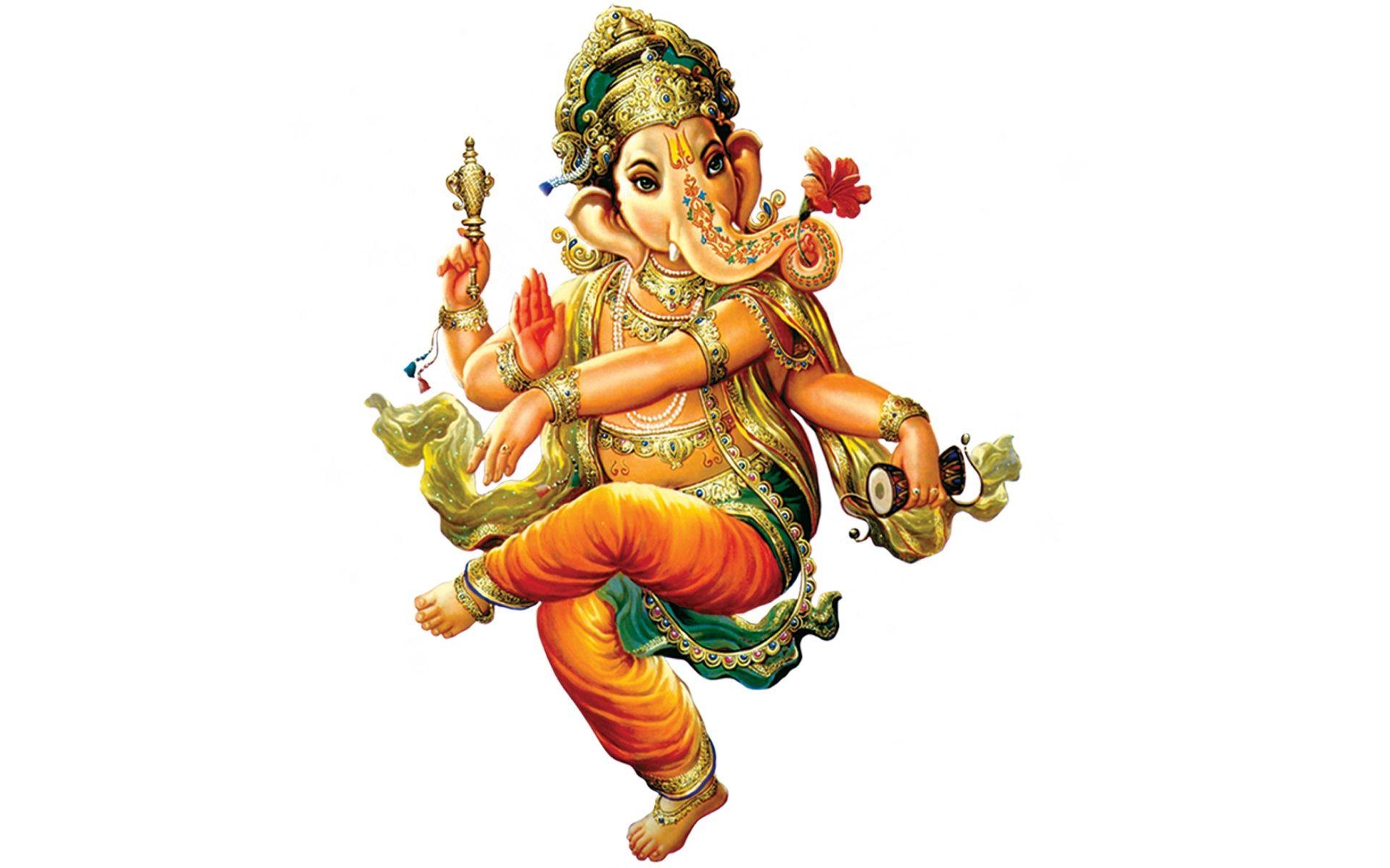 Cute Lord Shree Ganesha dancing new wallpaper. HD Wallpaper Rocks
