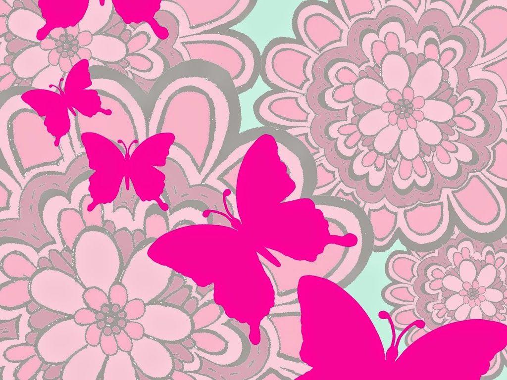 Pink Butterfly Wallpapers Desktop - Wallpaper Cave