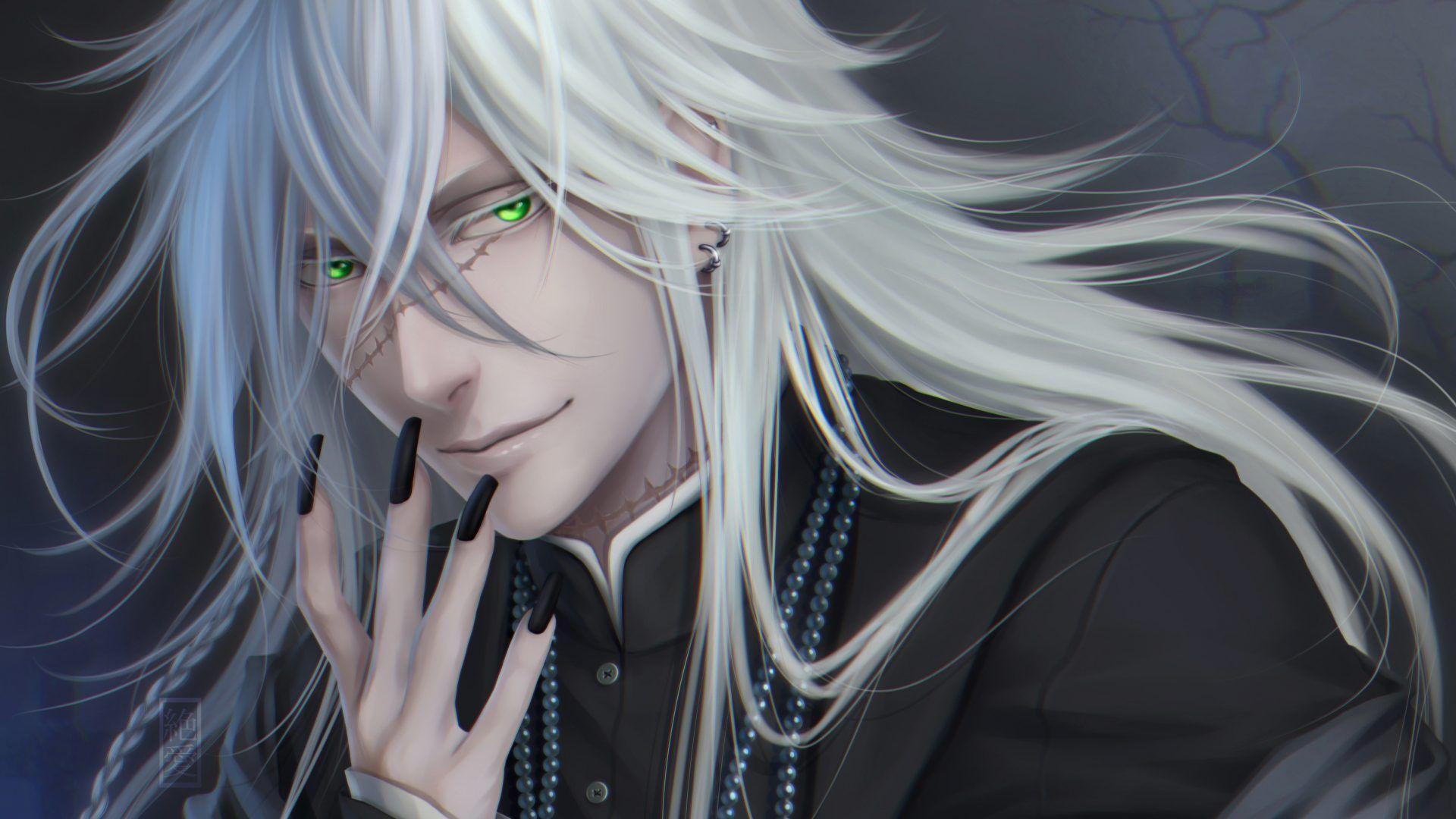Download Anime HD Wallpaper Background Image black butler face scar
