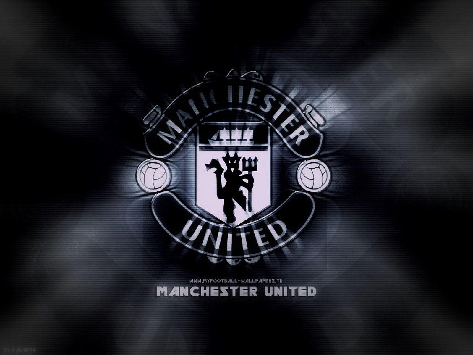 Manchester United Black Logo Wallpaper by DALIBOR. Manchester united logo, Manchester united wallpaper, Manchester united