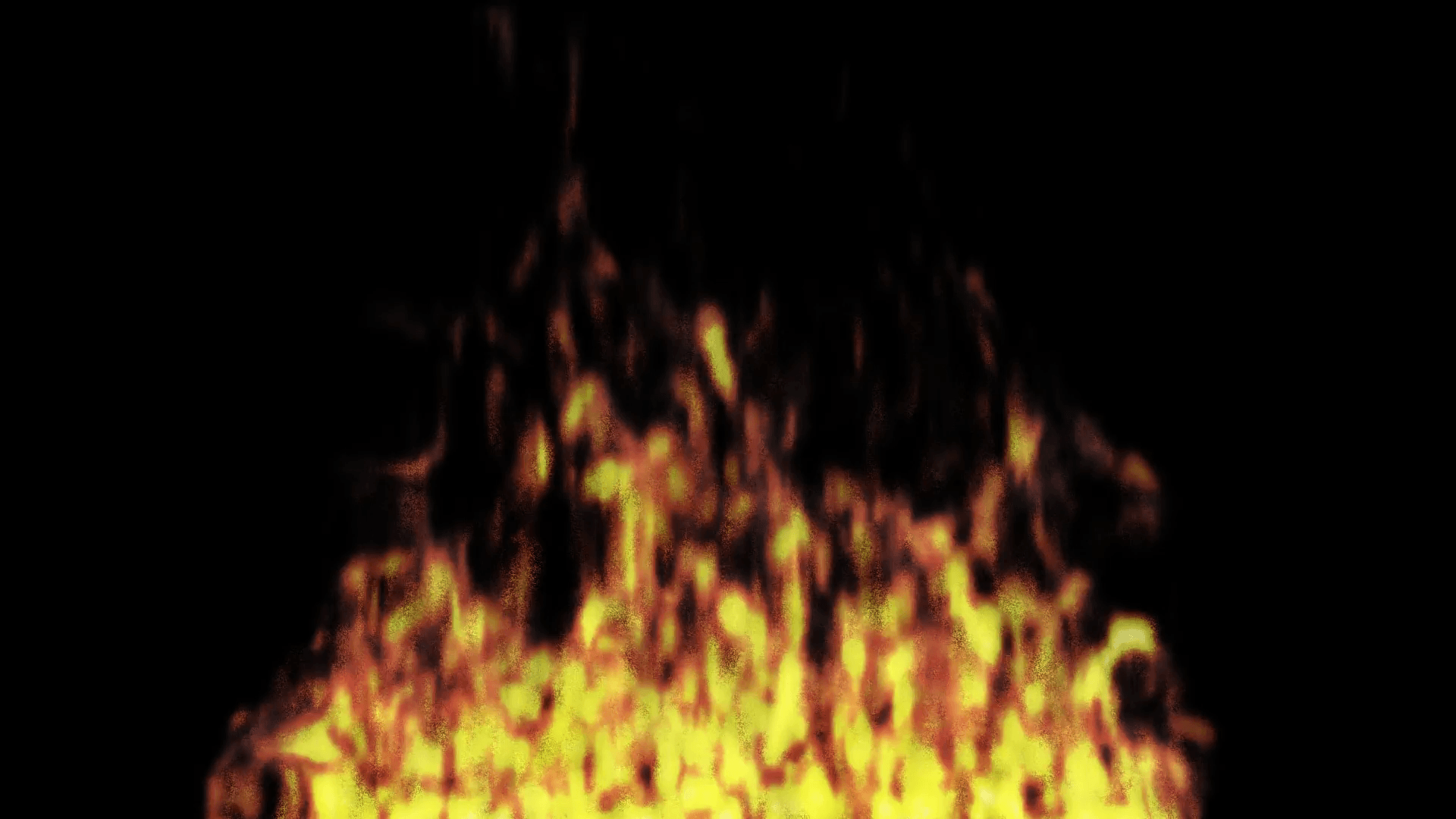 Animated realistic fire on transparent background 4 Alpha channel