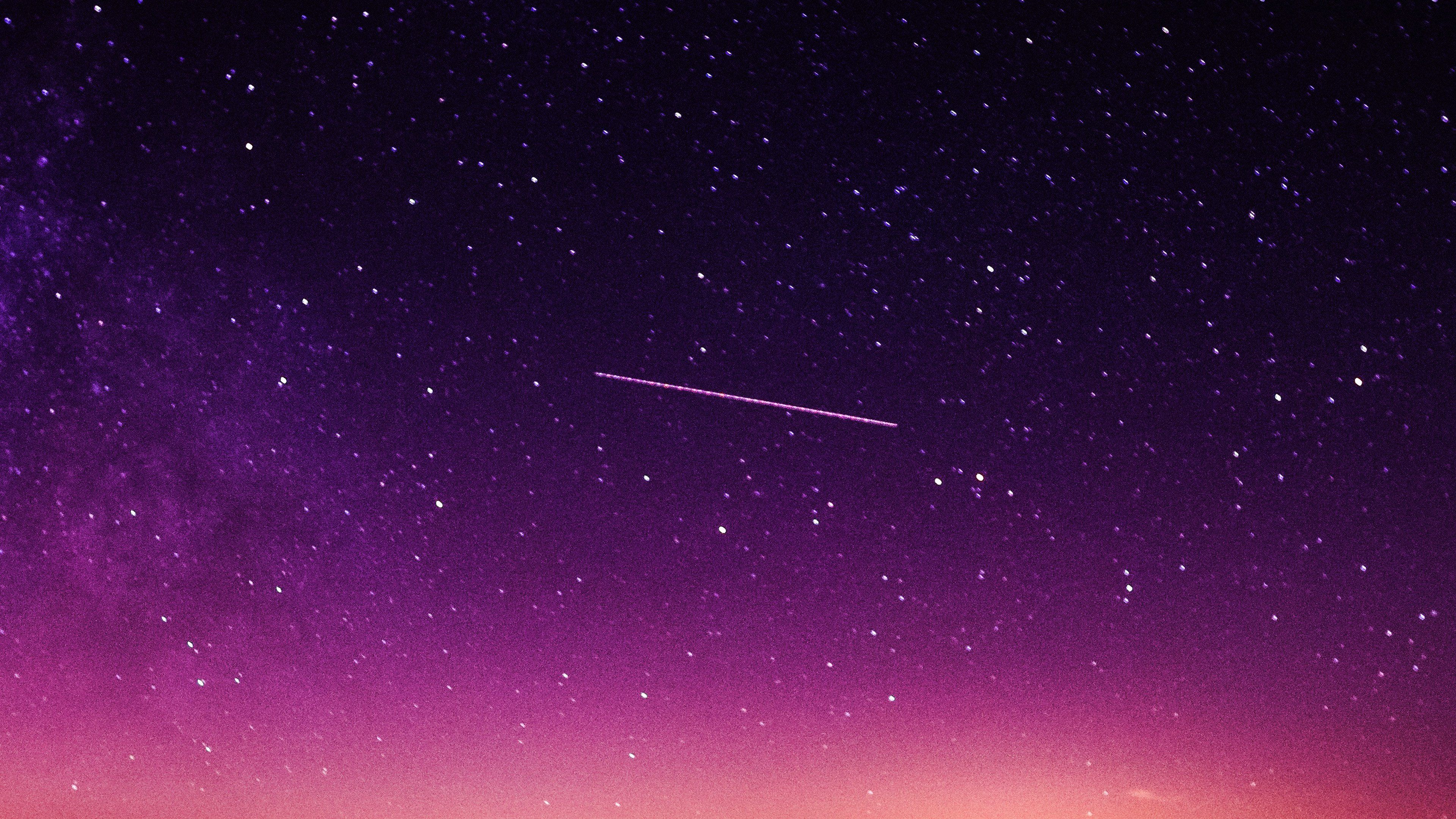 Star Galaxy Night Sky Mountain Purple Red Nature Space Wallpaper