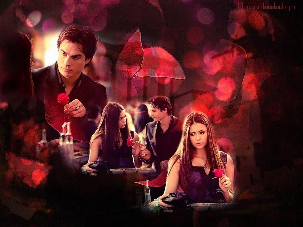 The Vampire Diaries Season 5 Damon And Elen HD Wallpaper, Background
