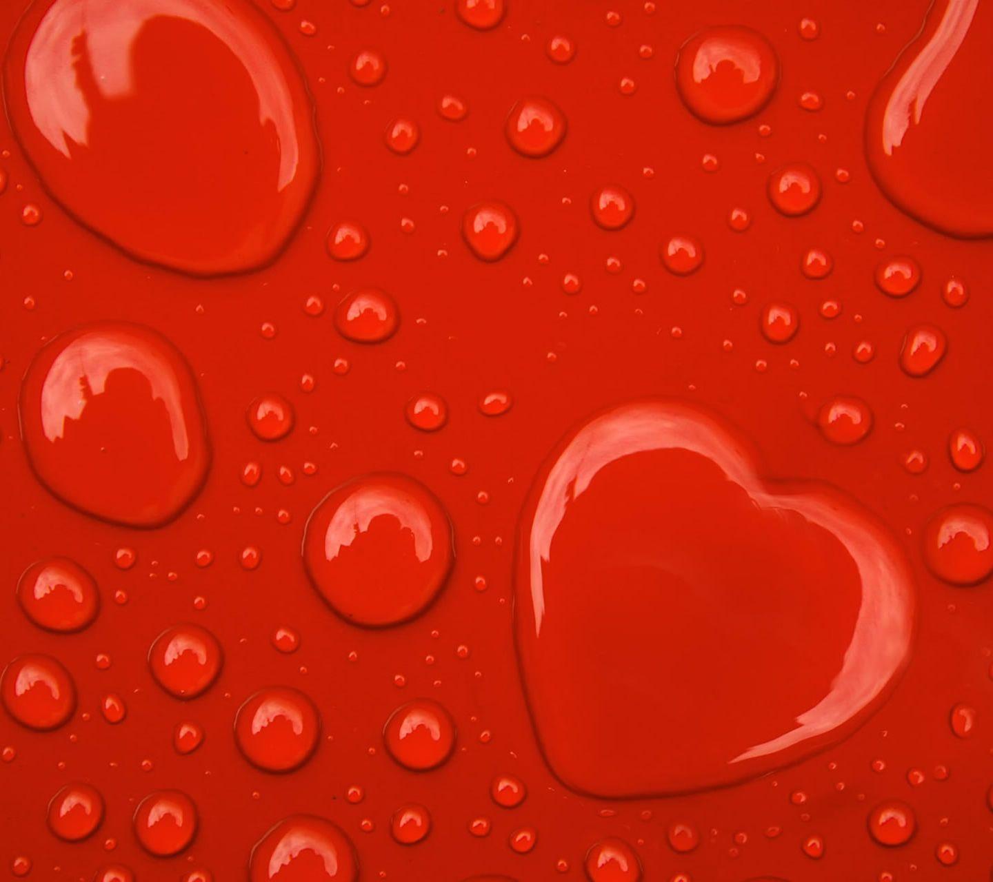 heart water drop wallpaper. Valentine's Day Wallpaper