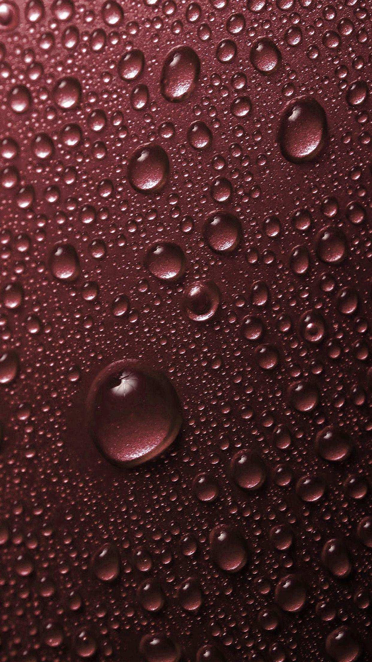 iPhone7 wallpaper. rain drop red water sad