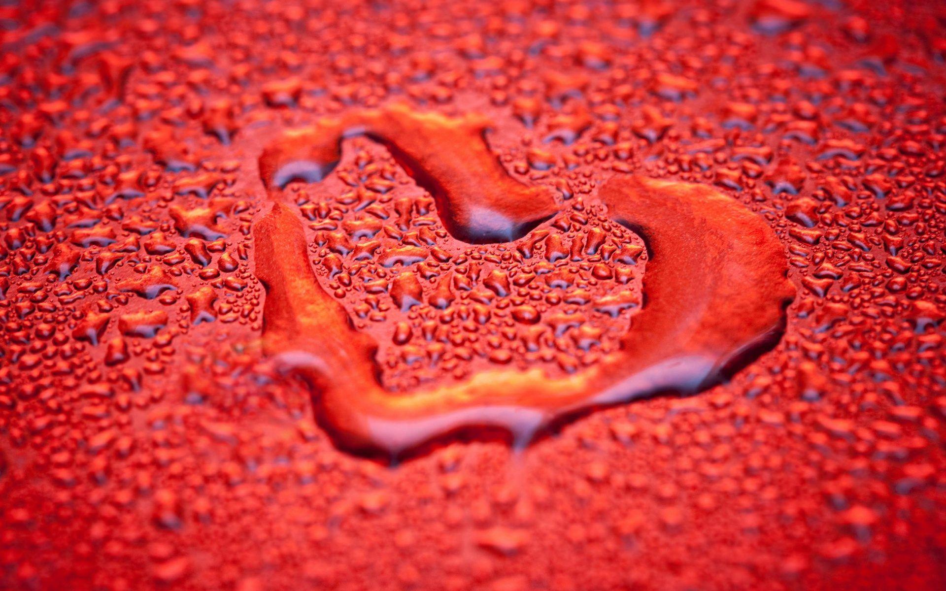love drops water art heart wallpaper HD love drops water
