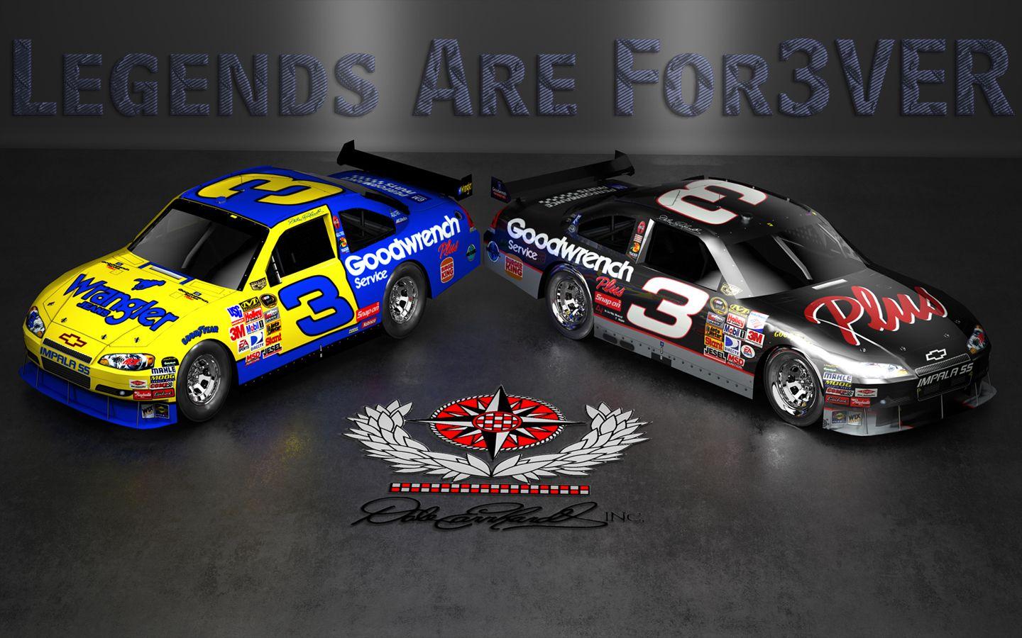 Wallpaper By Wicked Shadows: Dale Earnhardt Sr Legends Are Forever