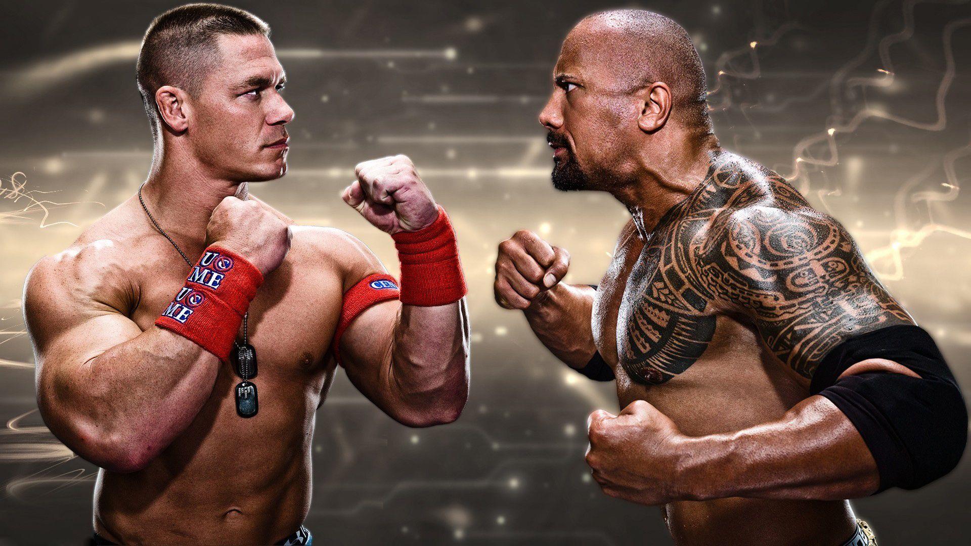 The Rock And John Cena WWE Wallpaper HD