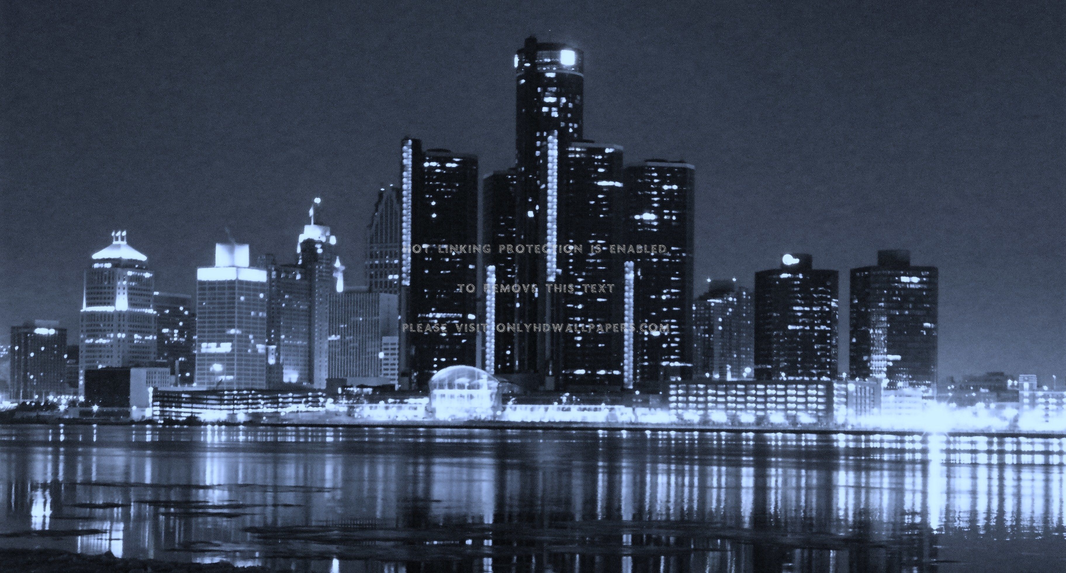 Detroit Wallpaper Skyline