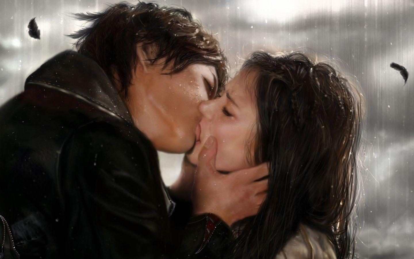Most Popular Romantic Wallpaper Of Kiss FULL HD 1080p For PC