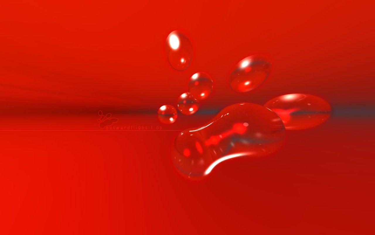 Red bubles liquid wallpaper. Red bubles liquid