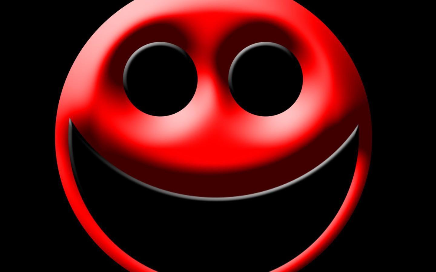 Red Hot. Smiley, Red black