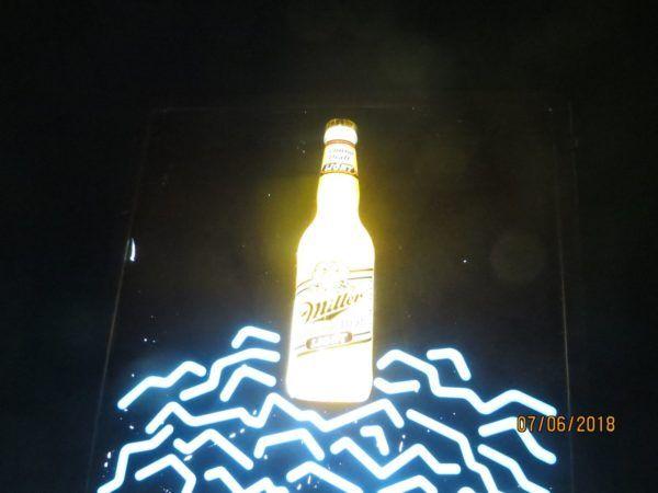 Lighted Miller Genuine Draft Lighted beer bar tavern man cave sign