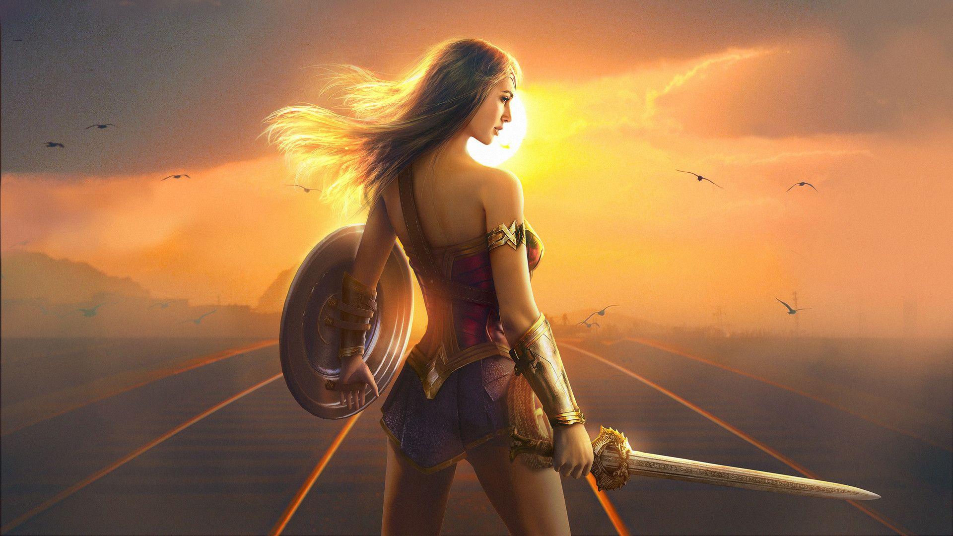 Wonder Woman Fan Art Hd, HD Superheroes, 4k Wallpaper, Image