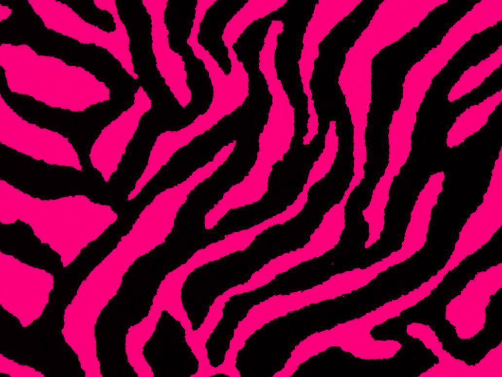 Pink And Black Zebra Print 10 Desktop Background