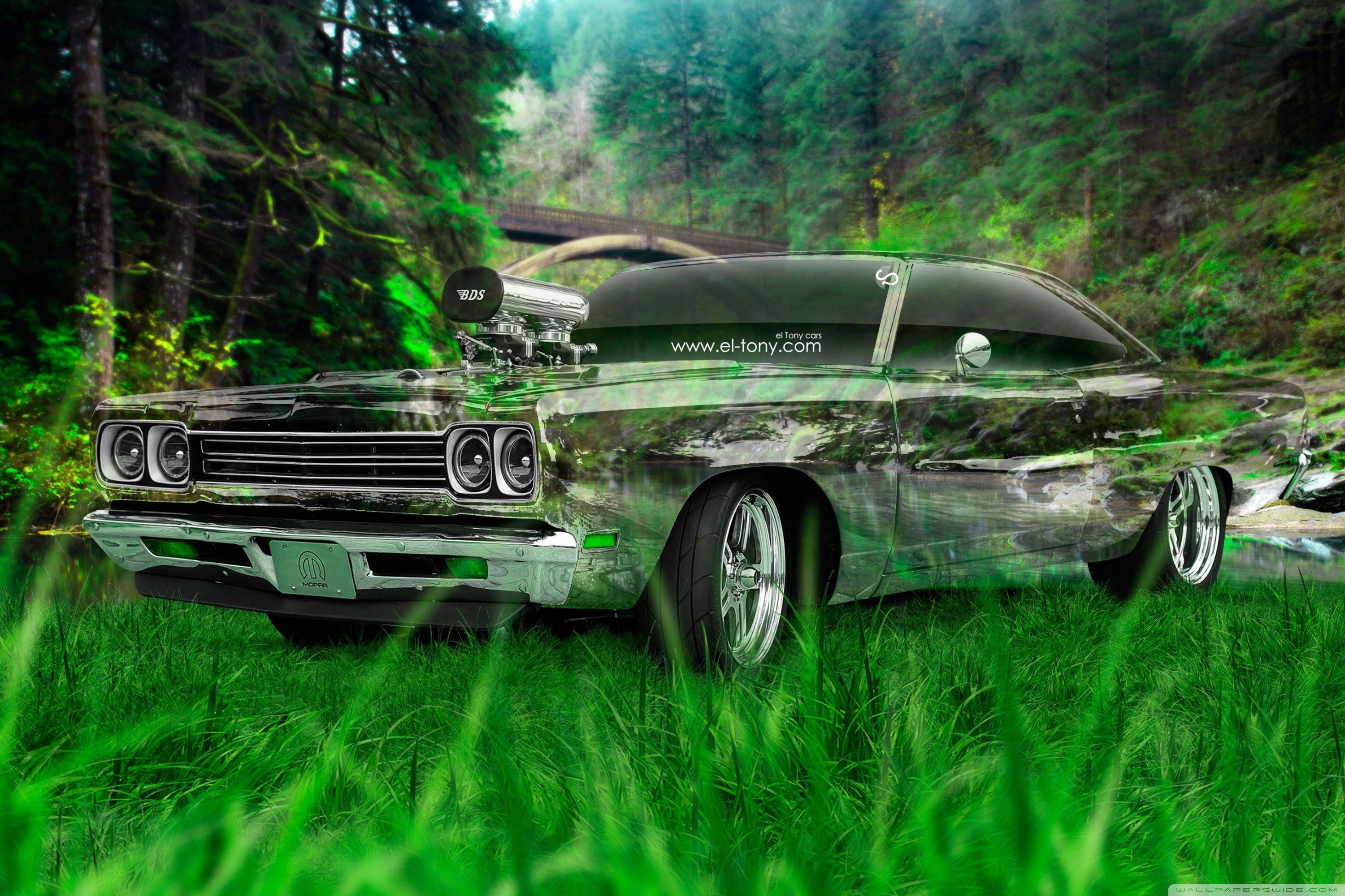Plymouth Road Runner 1969 Tuning Muscle Crystal Nature Car 2015
