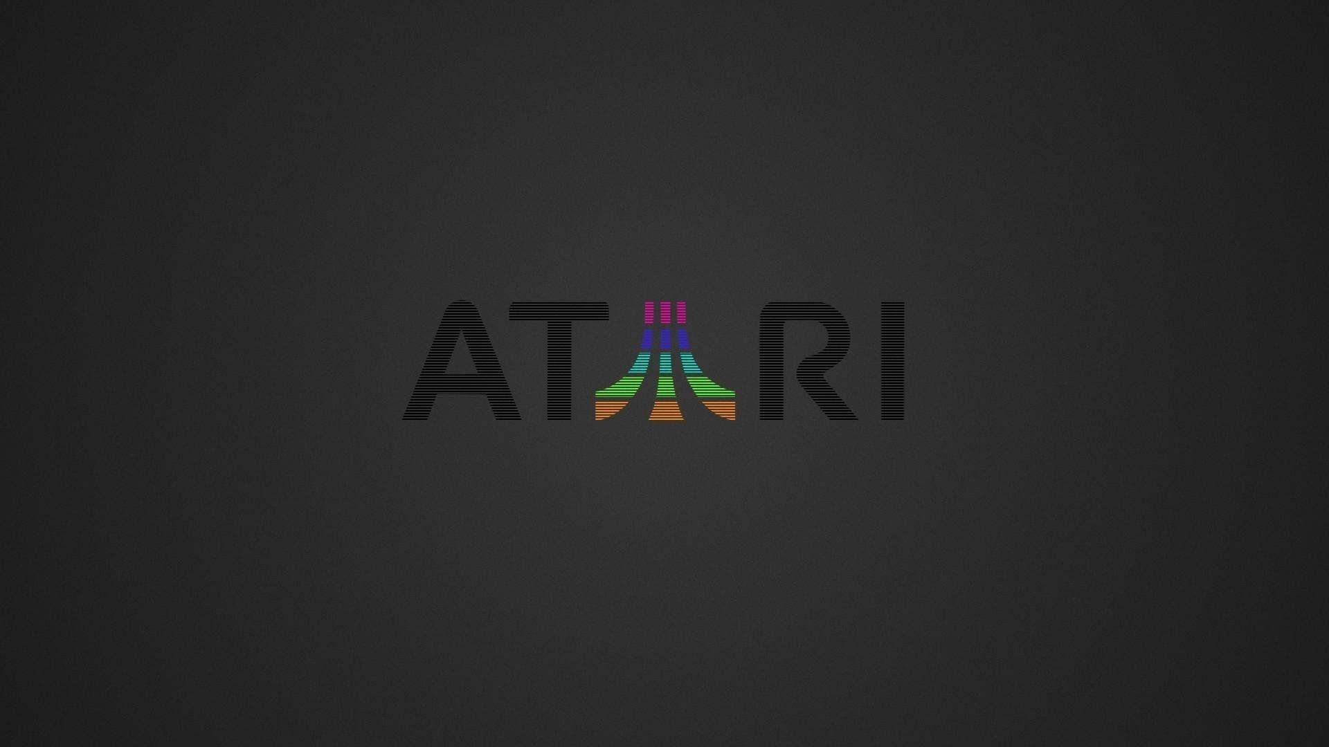 atari logo flowers background HD wallpaper