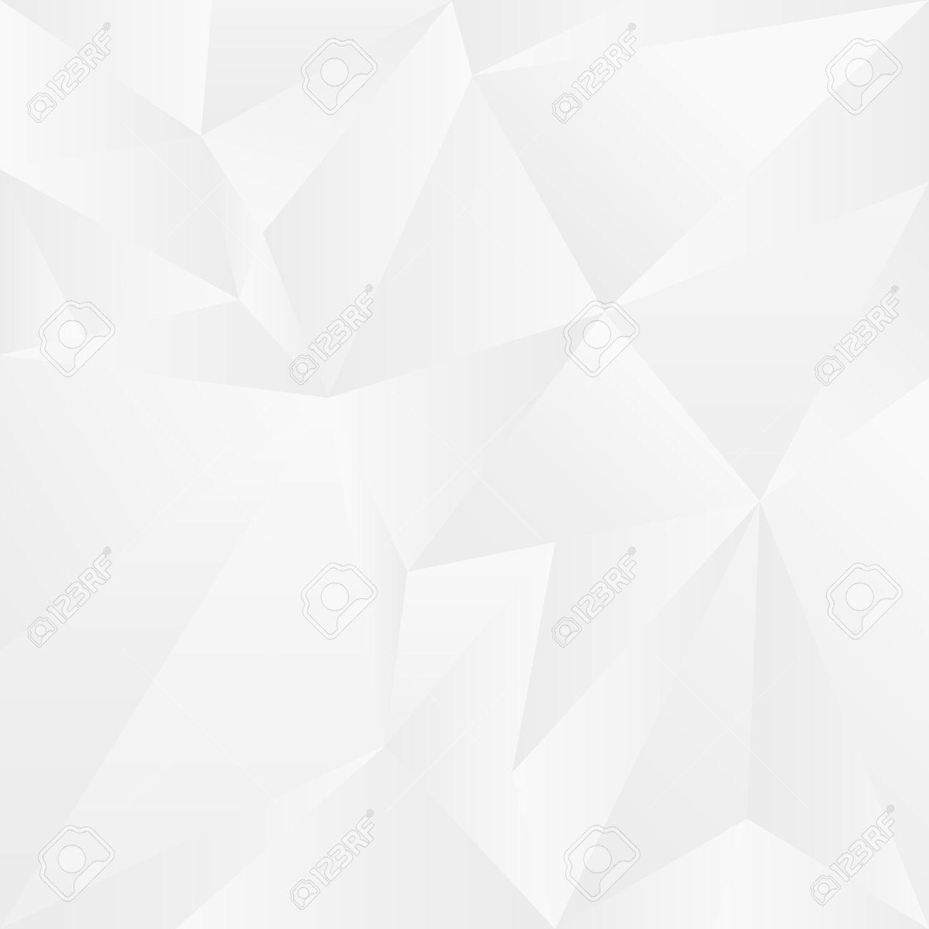 Abstract white geometric background. Vector Illustration