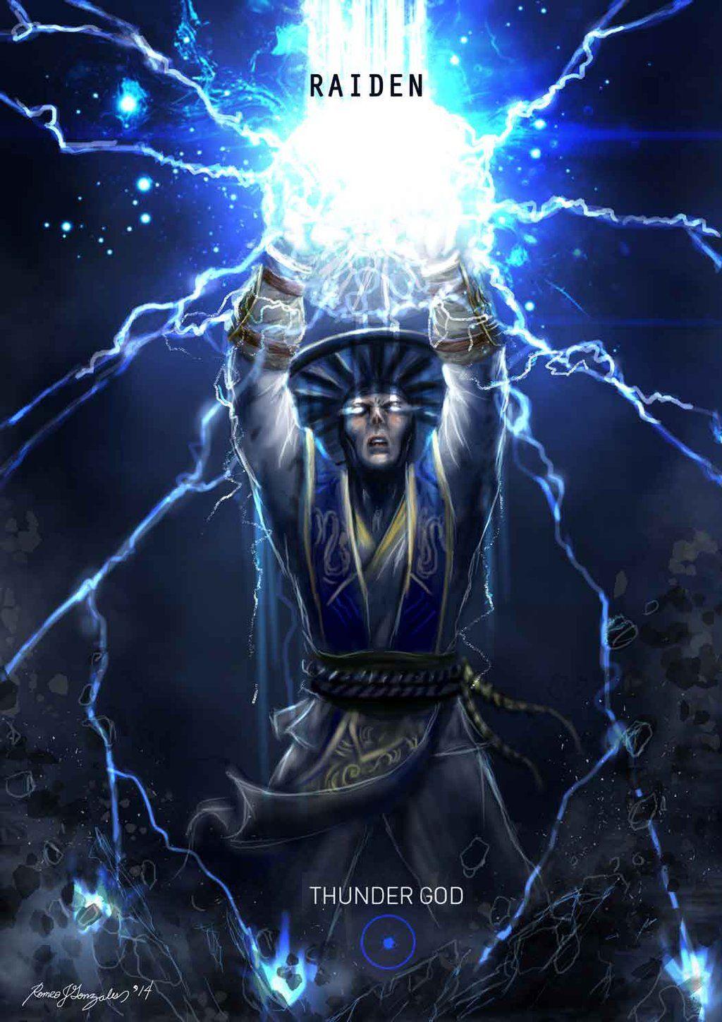 Mortal Kombat X Wallpaper Raiden Thunder God Variation Fanart