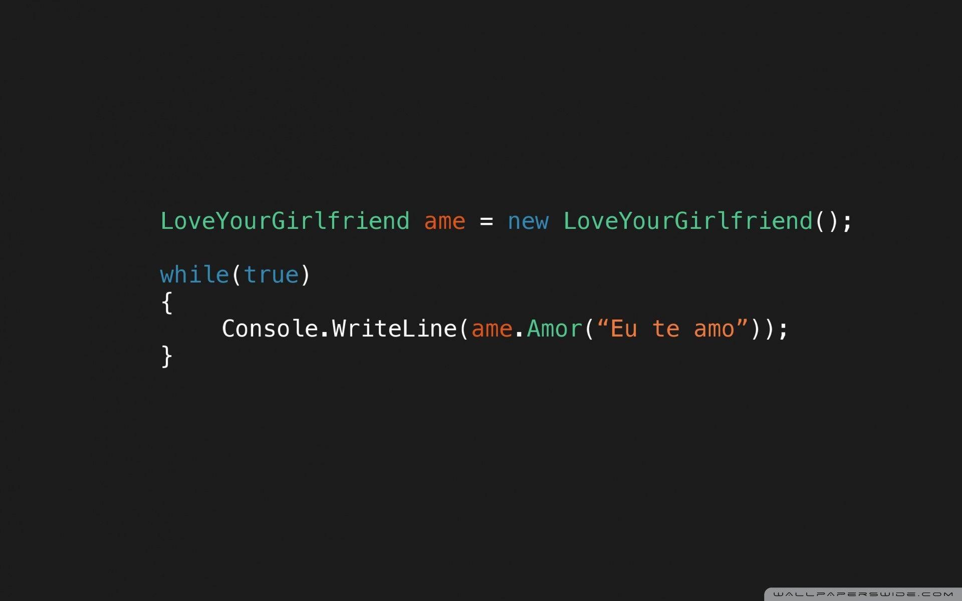 Love Code ❤ 4K HD Desktop Wallpaper for • Wide & Ultra Widescreen
