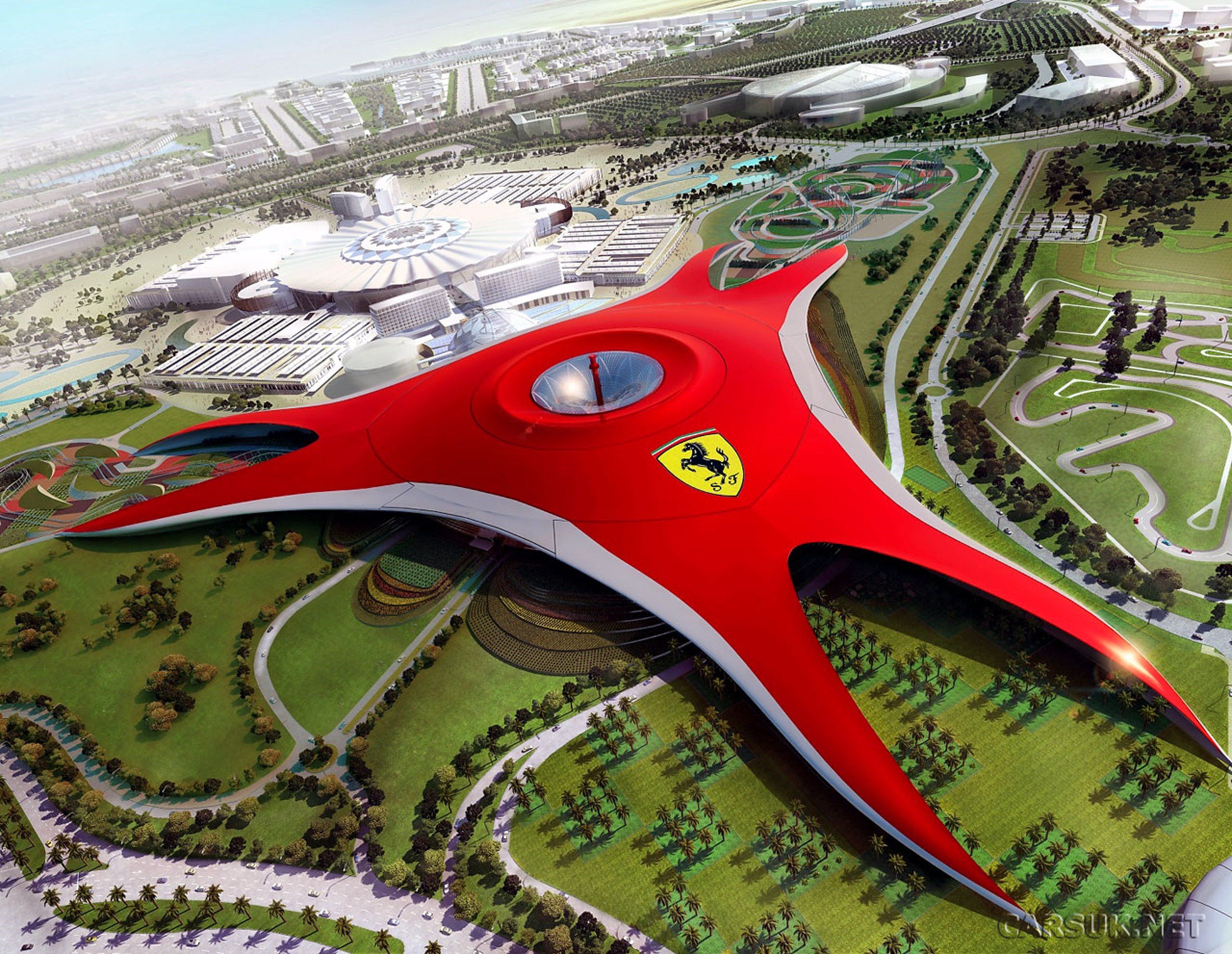 Ferrari World Abu Dhabi Red Horse Wallpaperx3000