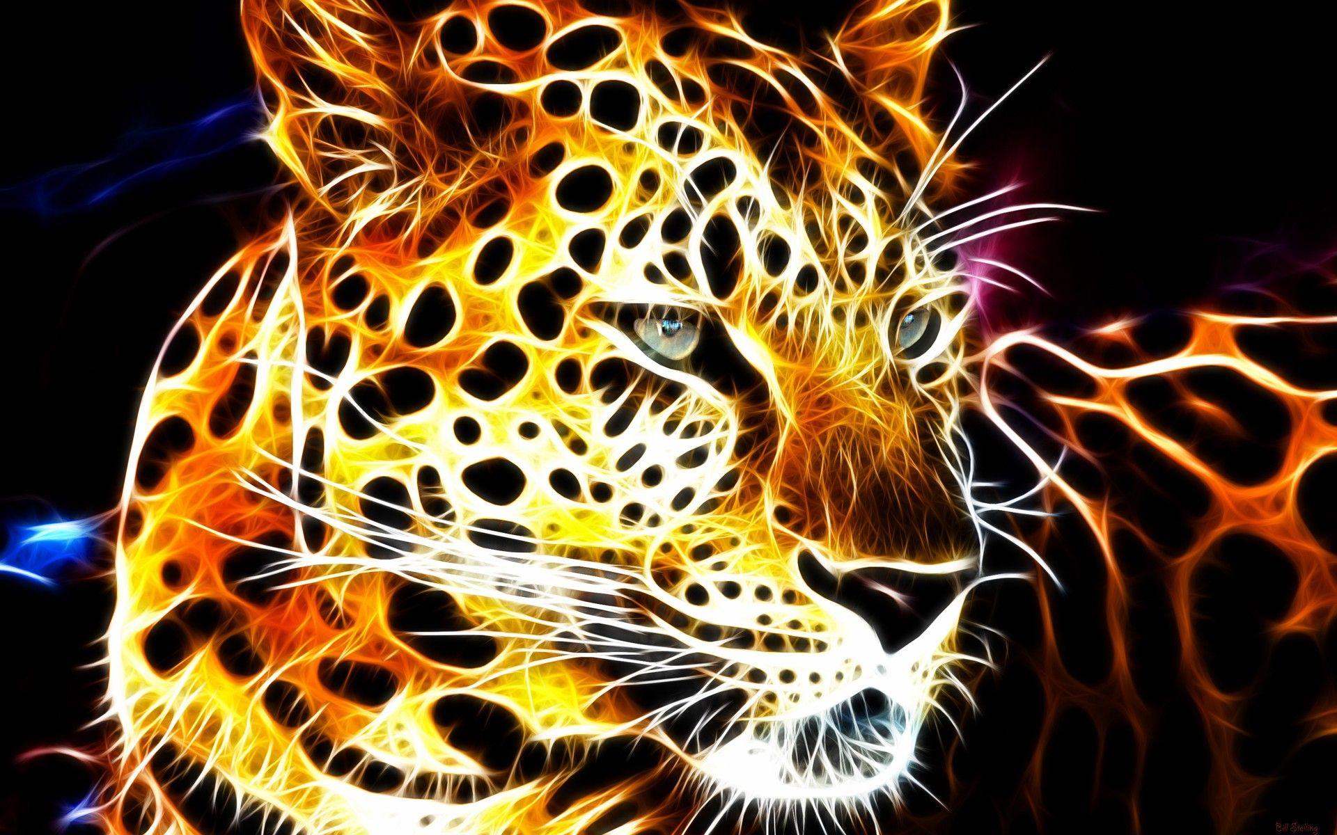 Colorful Leopard Background 18418