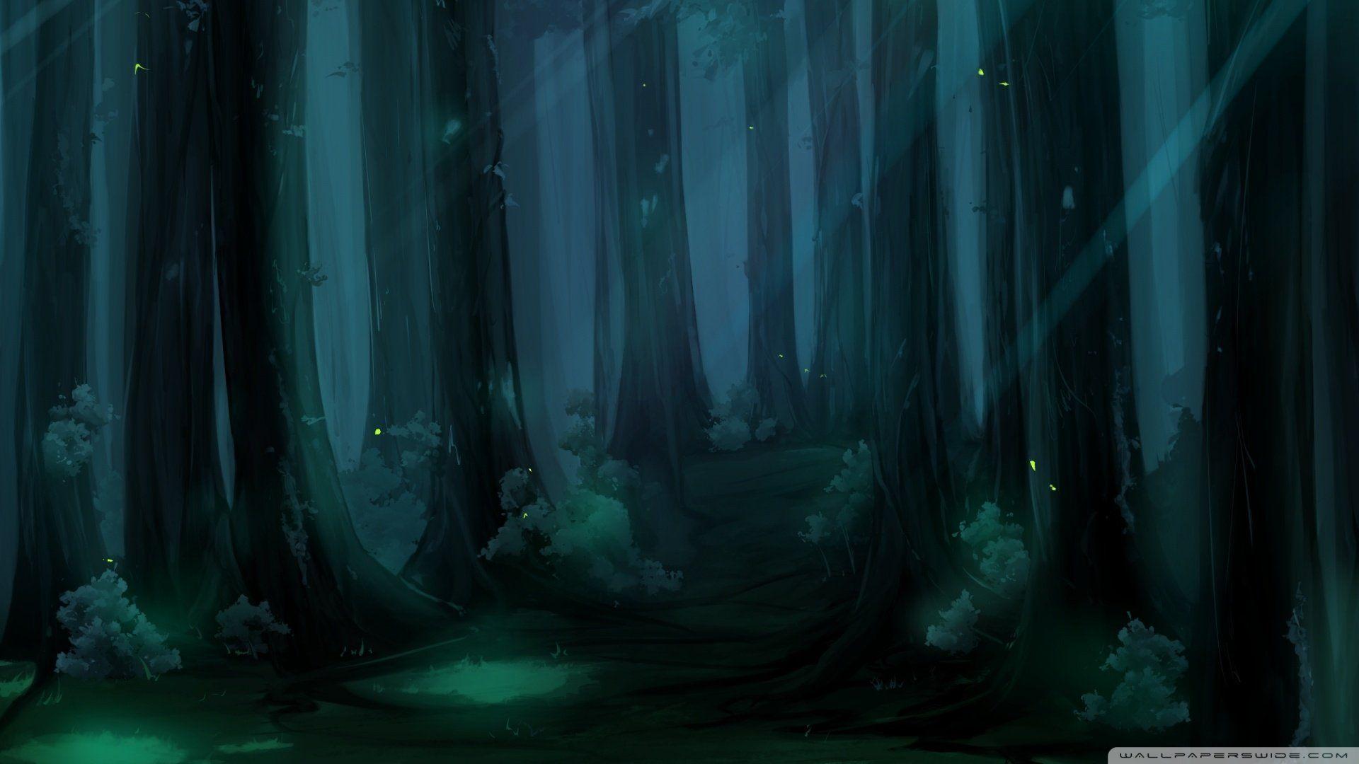 Anime Forest HD Wallpaper