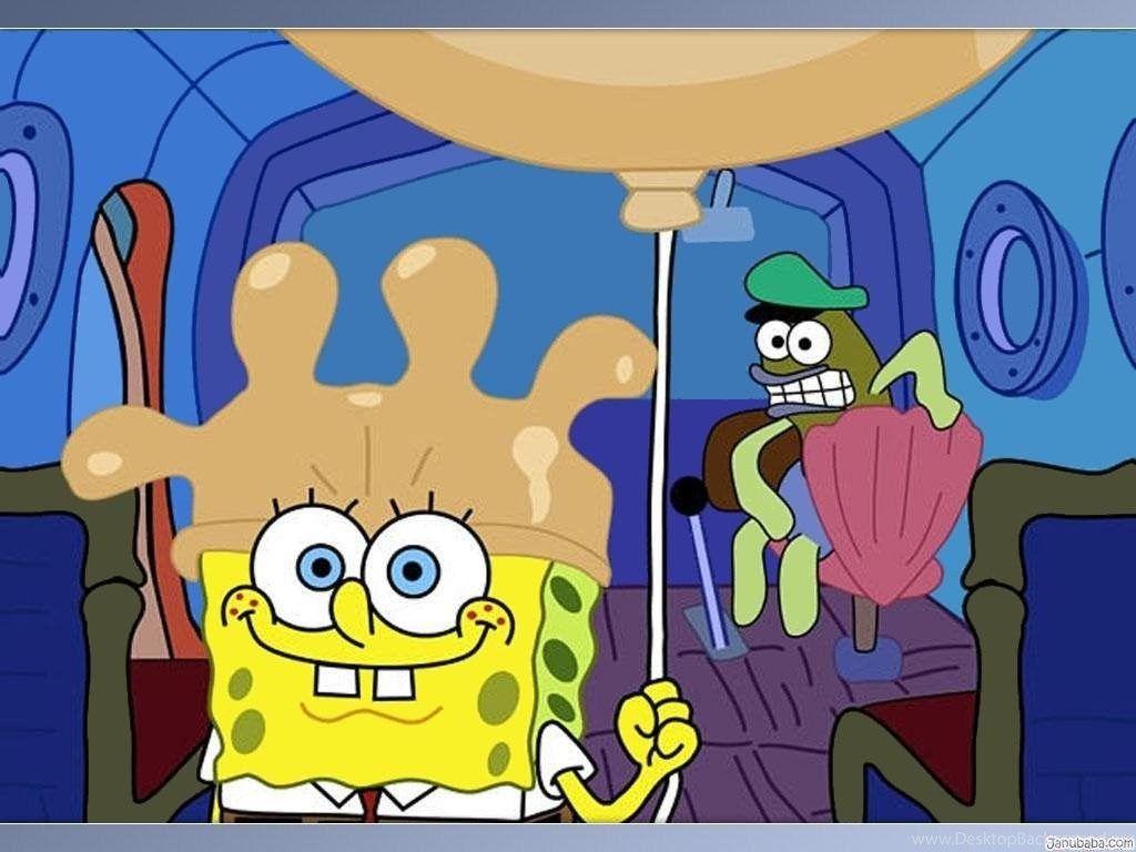 Spongebob Funny 1024x768 Pixel Cartoons HD Wallpaper 13584