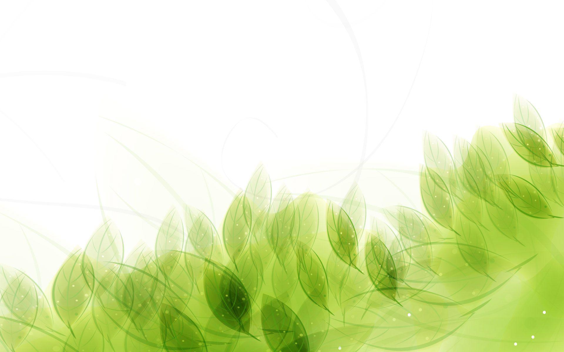 Green Leaves PowerPoint Background