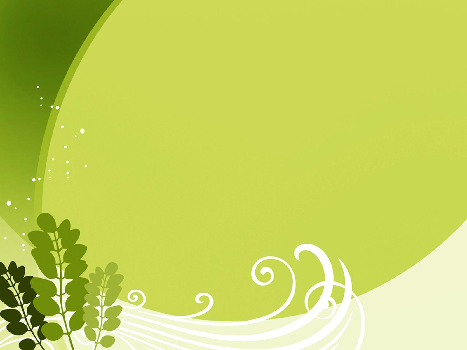 Leaf Green Free PPT Background for your PowerPoint