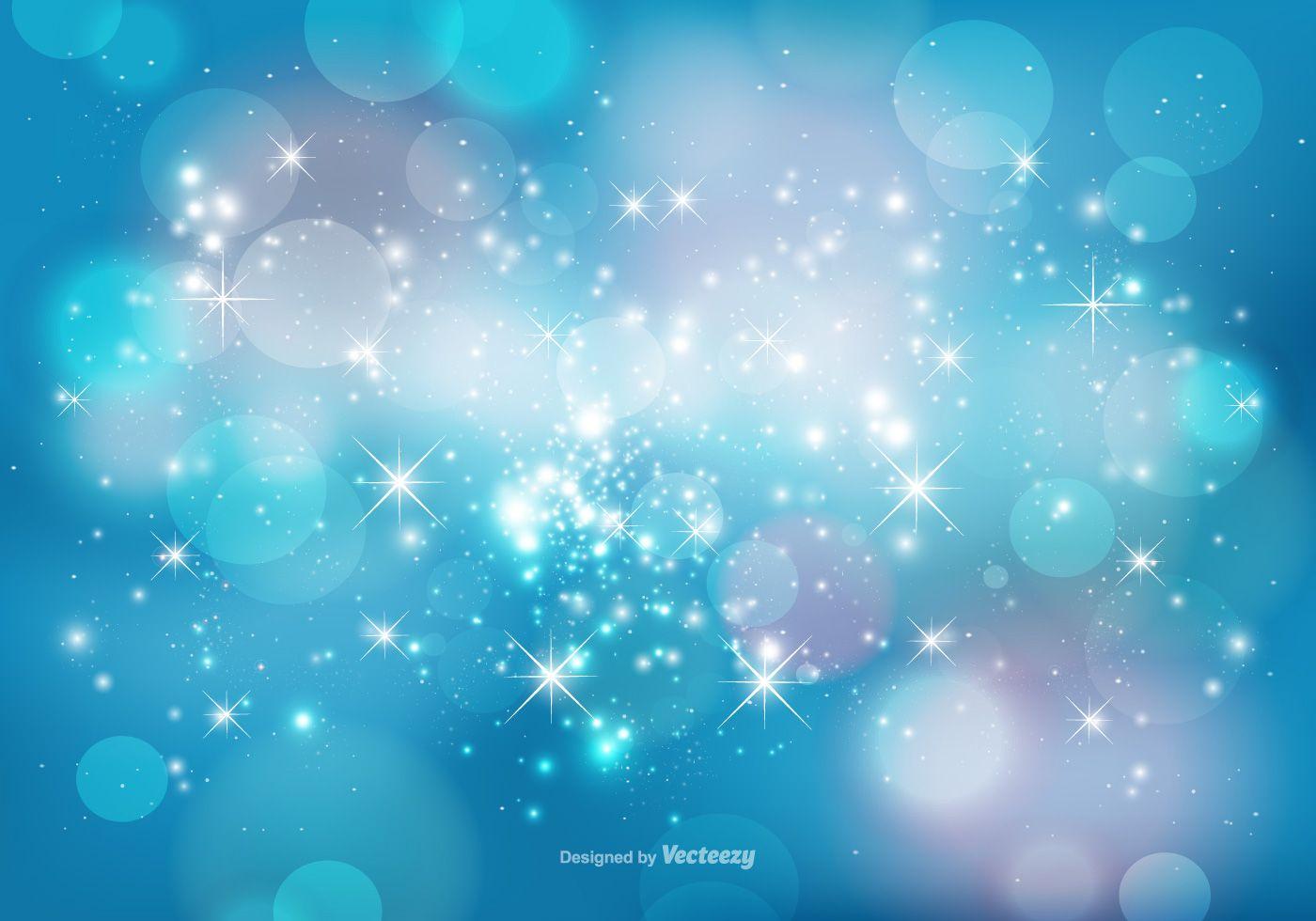 Abstract Bokeh and Sparkles Background Free Vector Art