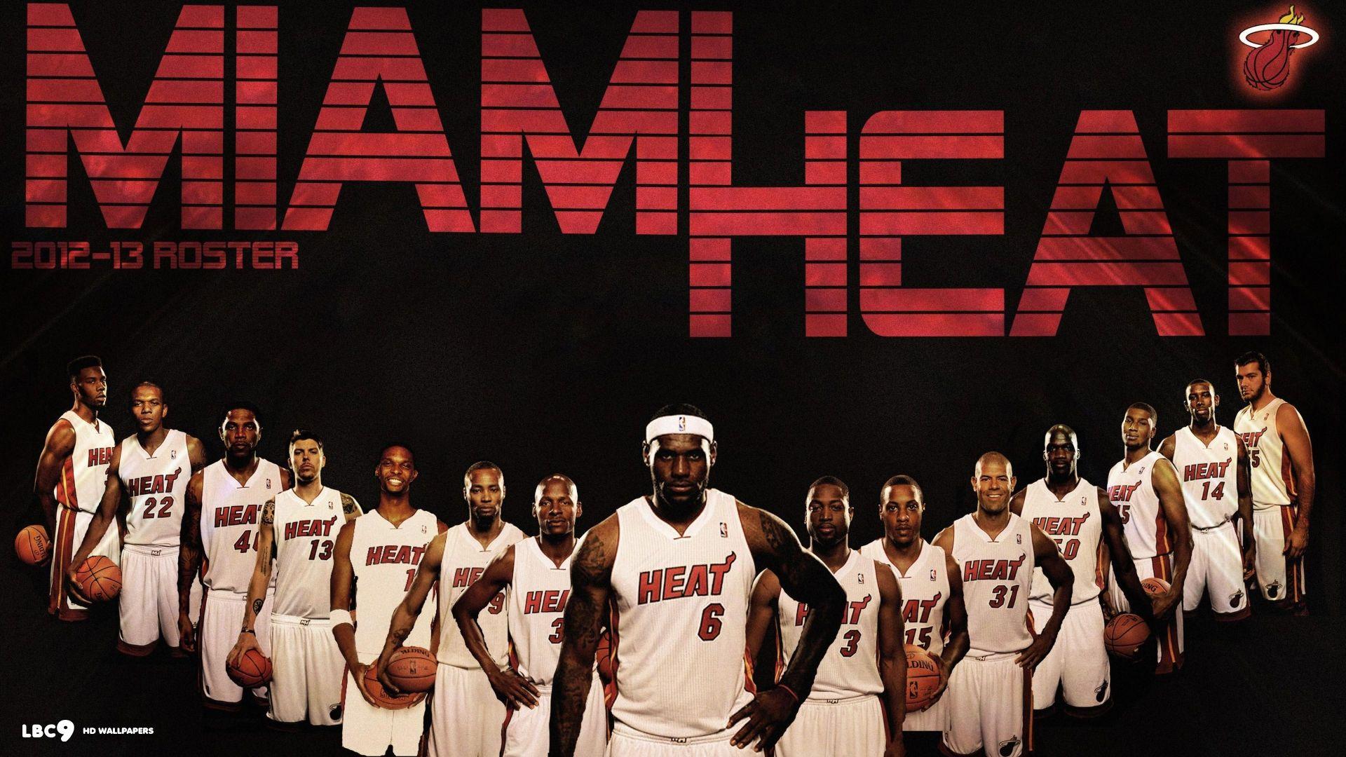 Miami Heat Team Players Wallpaper