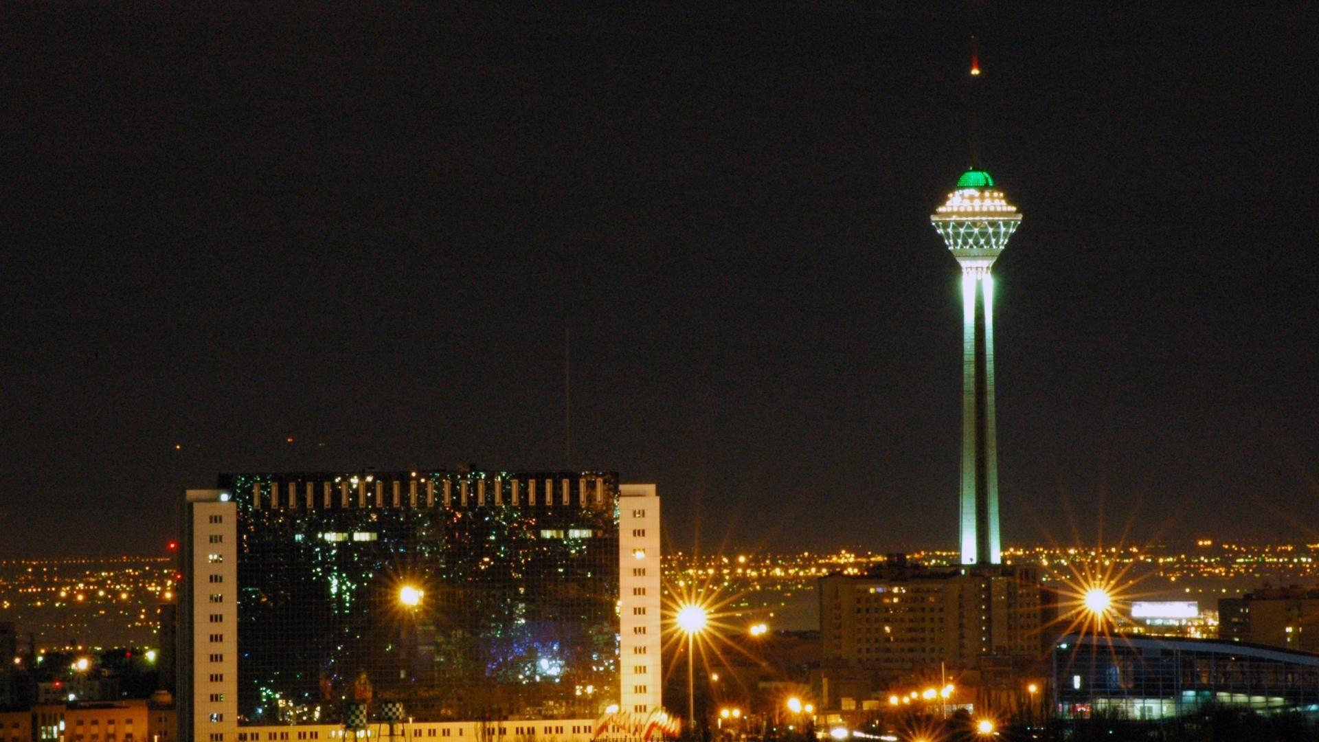 Iran milad tower tehran light wallpaper .hdwallsbox.com