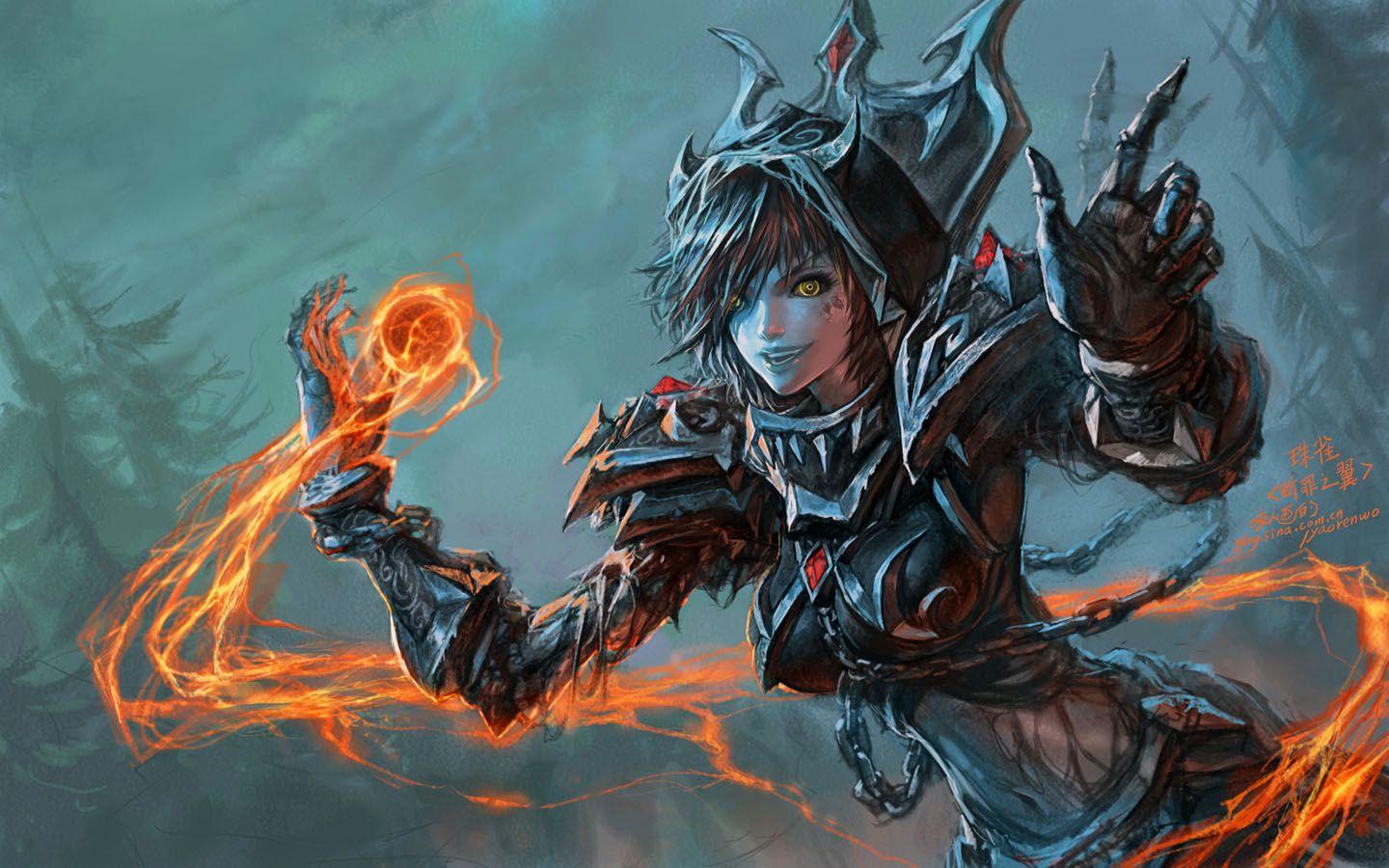 female warlock wallpapers