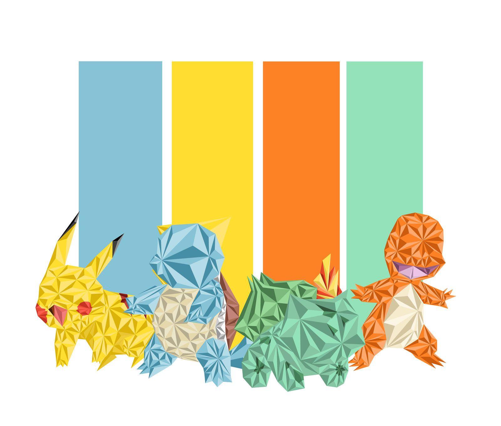 Wallpaper Pokemon Geometrics