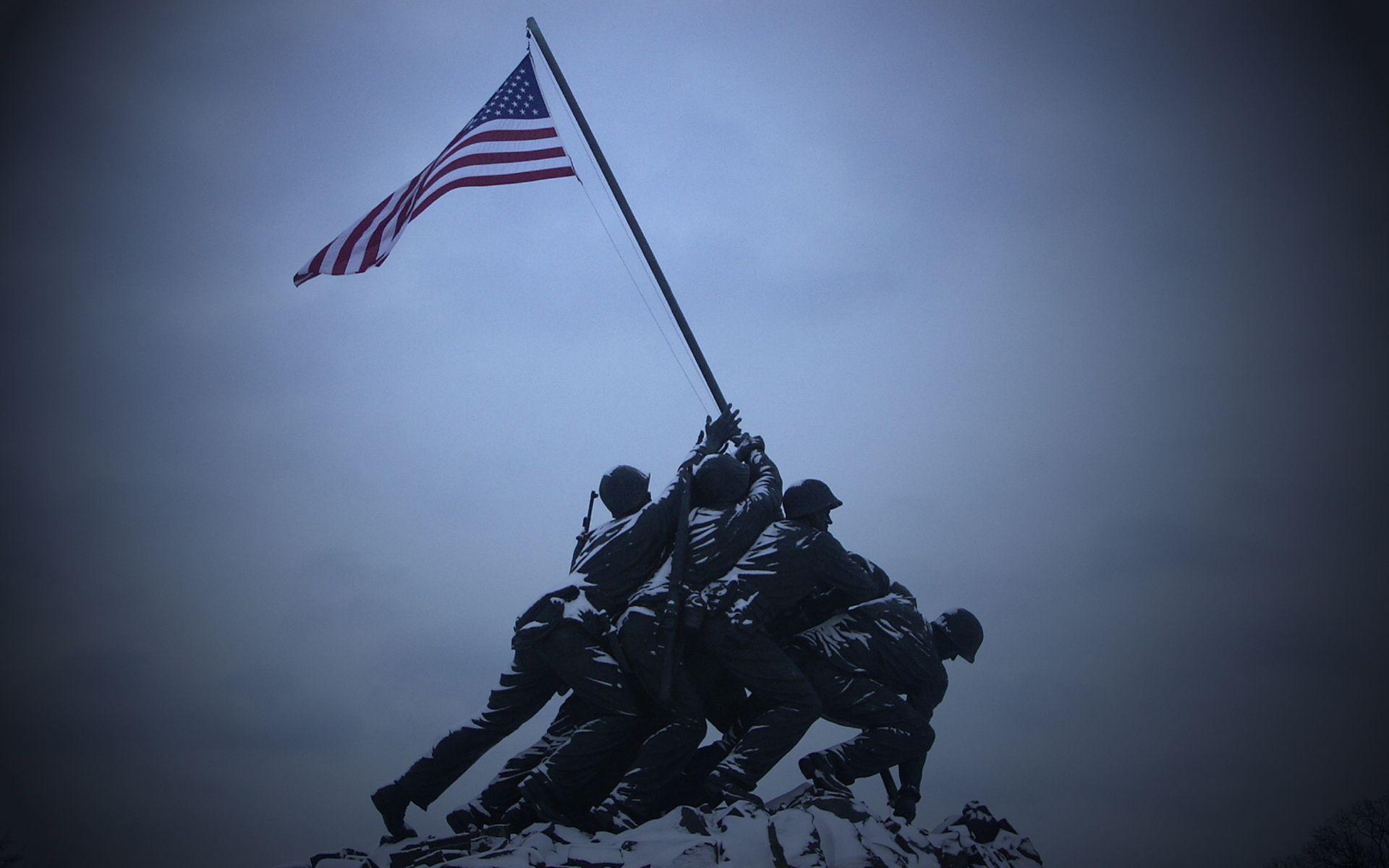 Raising the Flag on Iwo Jima Wallpaper, Joe Rosenthal Photography