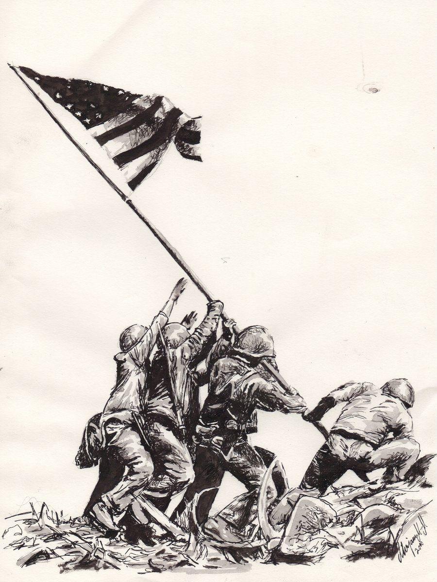 undefined Raising the Flag on Iwo Jima Wallpaper 36 Wallpaper
