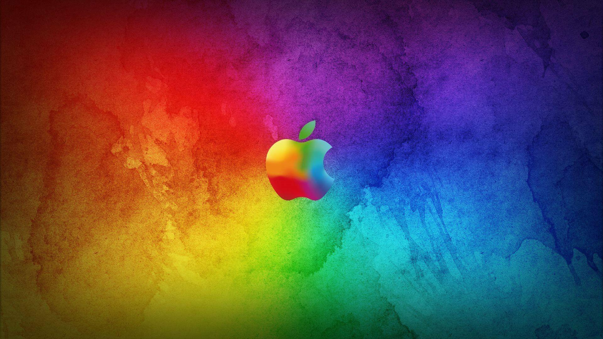 Free 3D Amazing Colorful Apple Logo HD Desktop Wallpaper Download