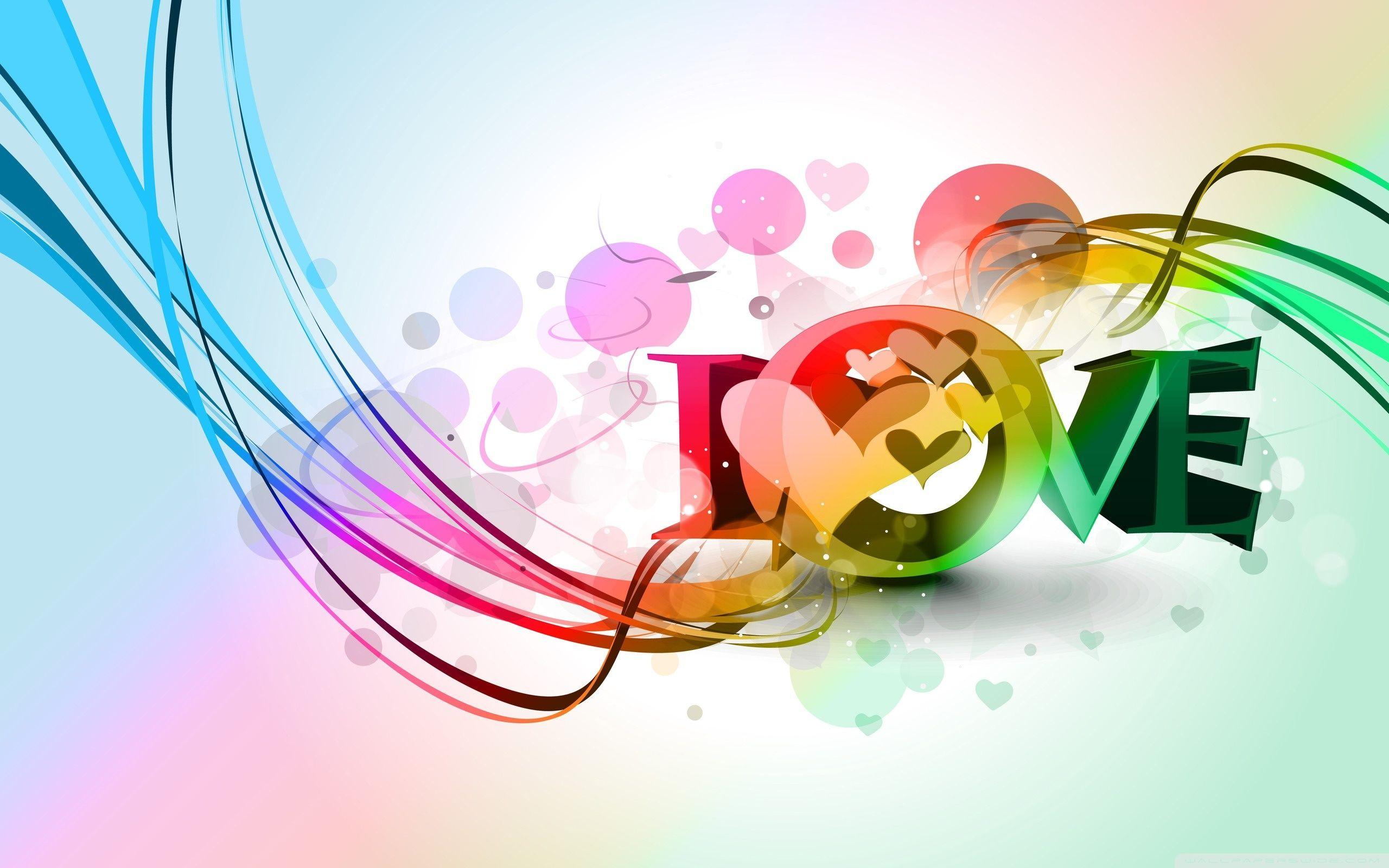 awesome colorful love backgrounds