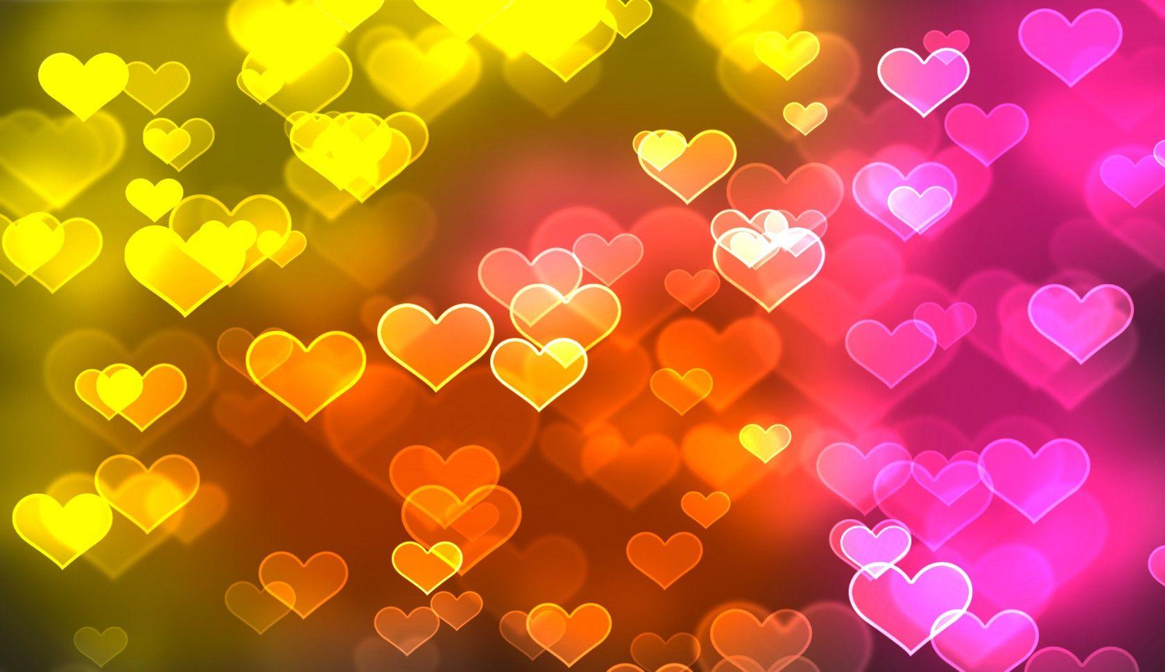 Heart Bokeh Photography HD Wallpaper, Background Image