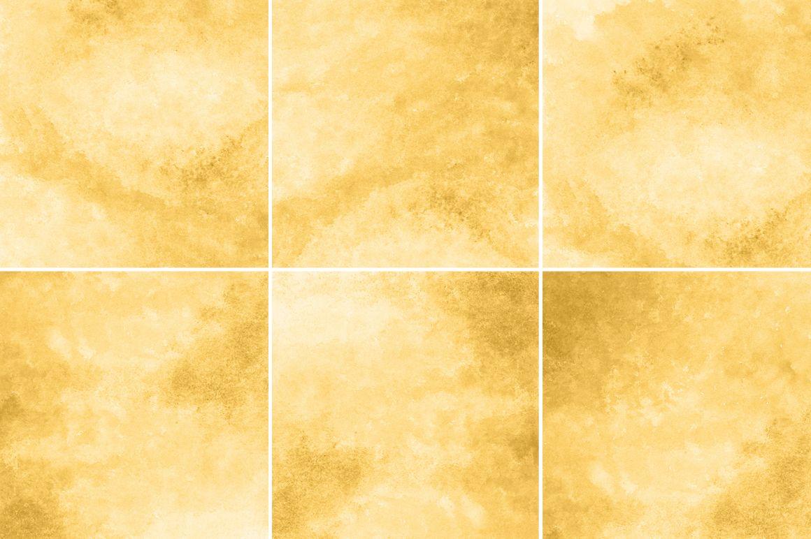 Yellow Gold Watercolor Texture Backgrou