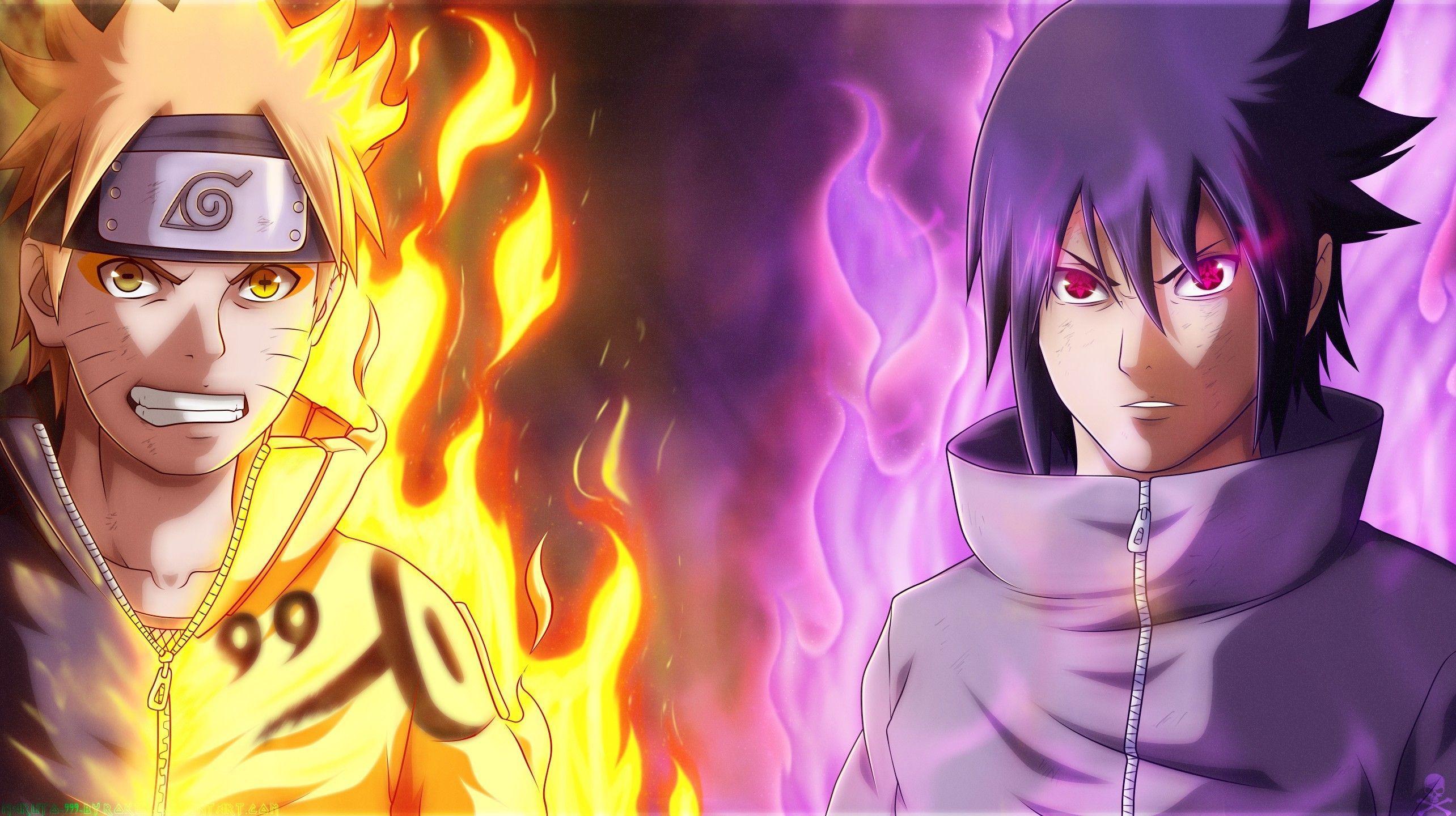 Sasuke Uchiha Vs Naruto Uzumaki Shippuden Wallpapers Wallpaper Cave 8234