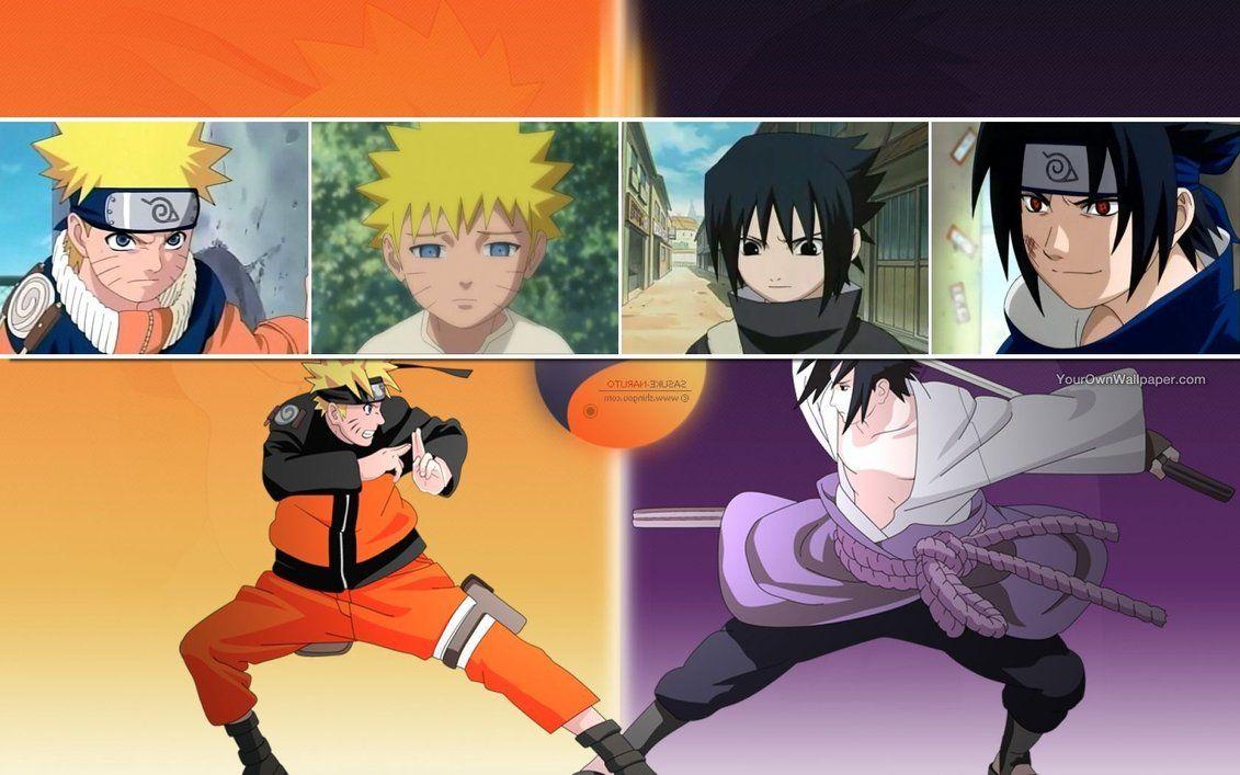 Naruto Uzumaki vs Sasuke Uchiha Wallpaper