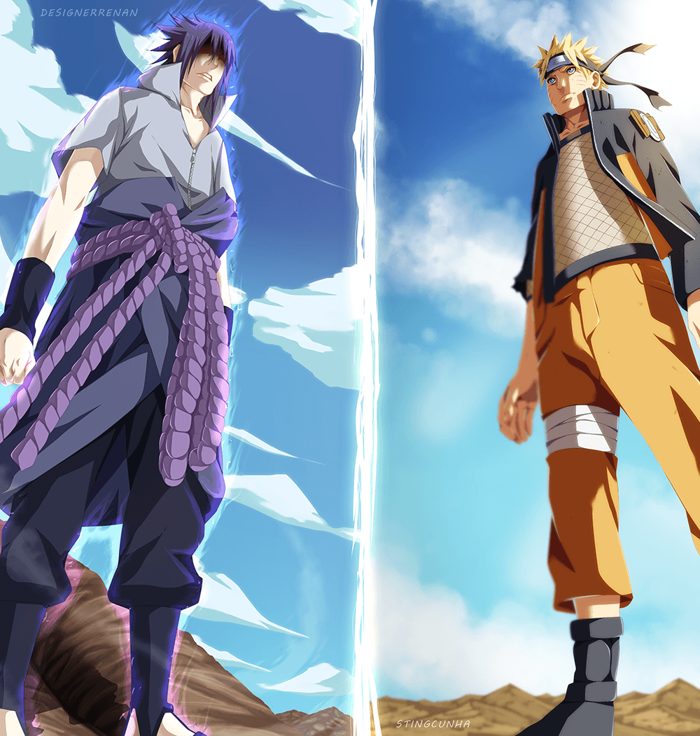 Naruto 694 Sasuke vs Naruto by Stingcunha. Daily Anime Art