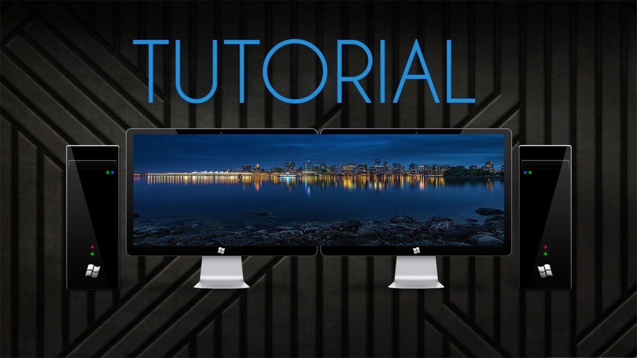 Dual Monitor Wallpaper TUTORIAL HD. No extra software needed