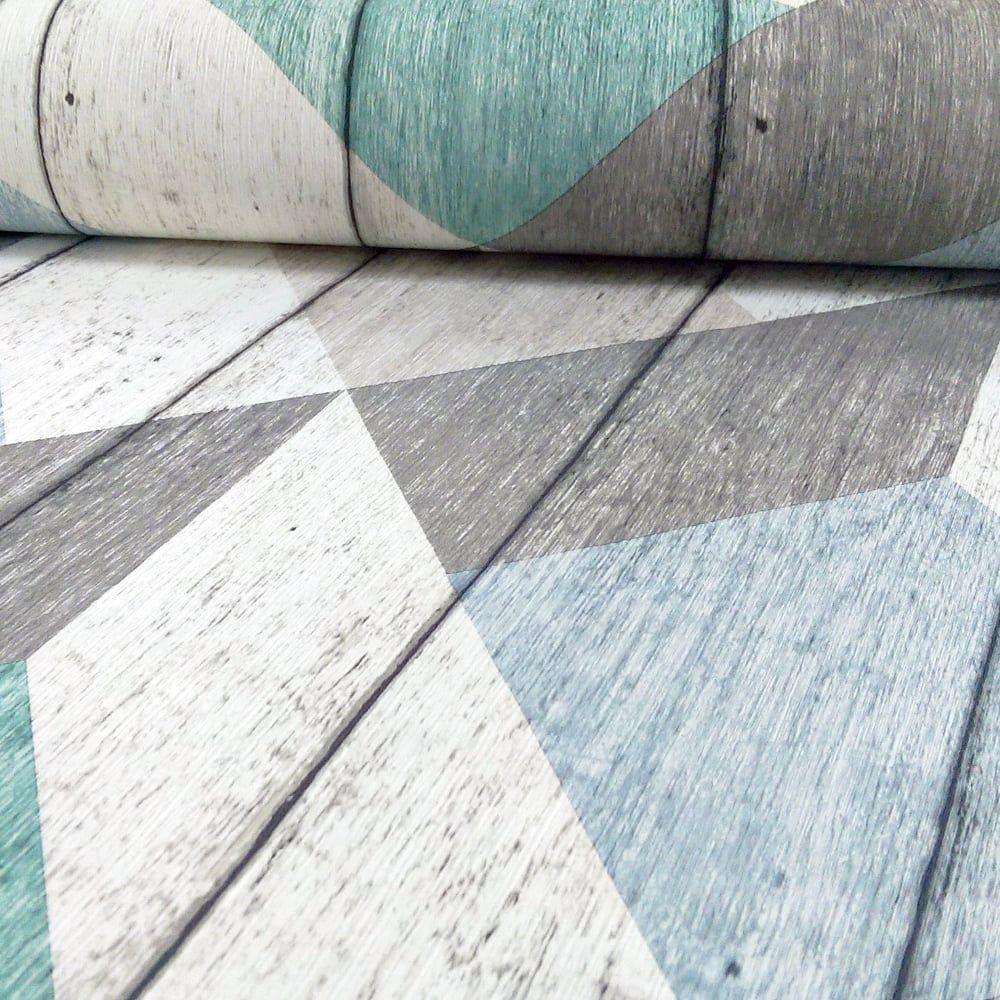 Galerie Unplugged Wood Panel Effect Triangle Pattern Textured Vinyl