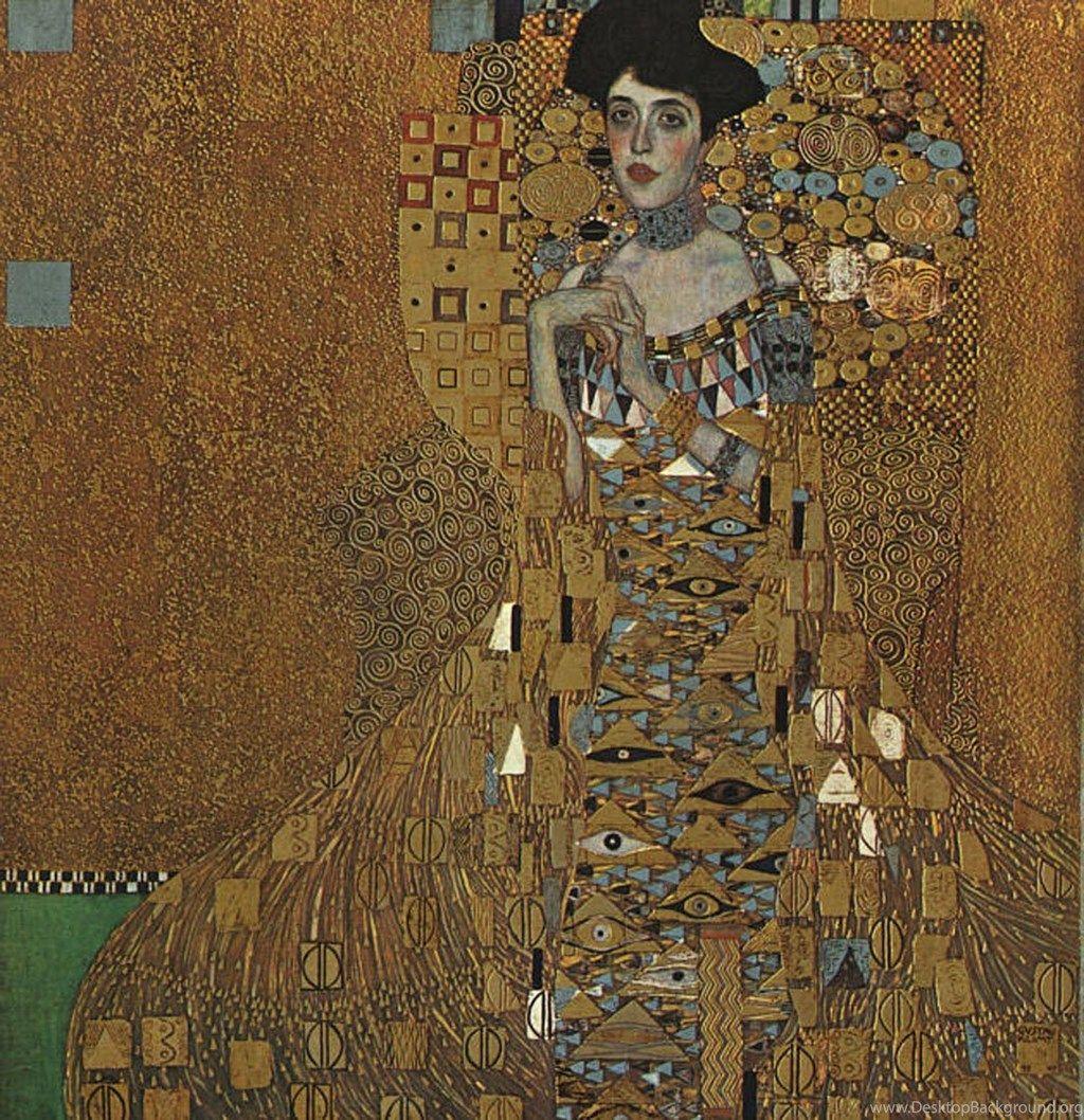 Adele Bloch Bauer Gustav Klimt Paintings Wallpaper Image Desktop